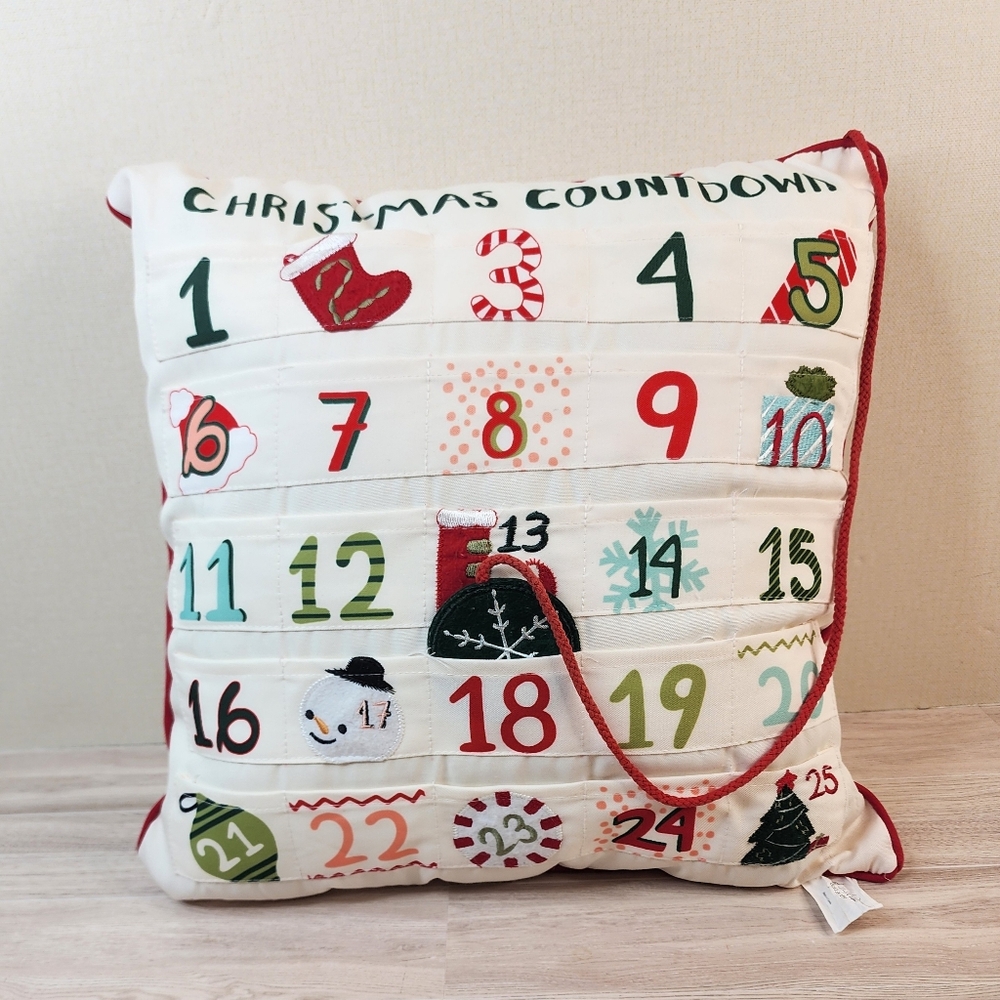 Christmas Countdown Throw Pillow - Picture 2 of 2